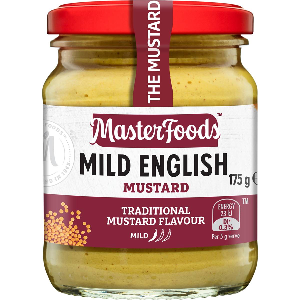 Masterfoods Mustard Mild English 175g