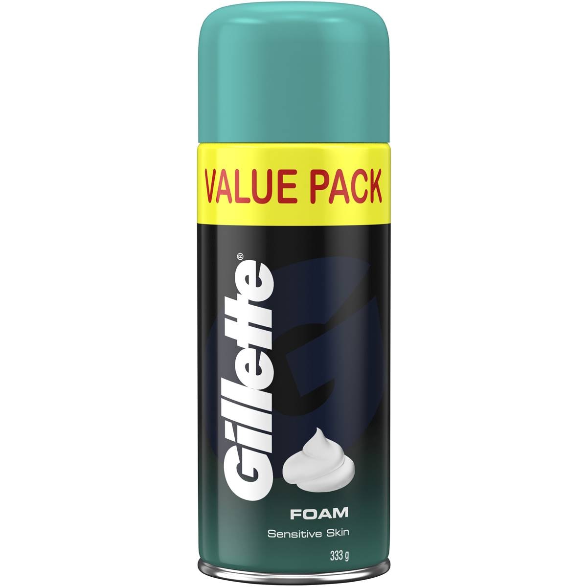 Gillette Shaving Foam Sensitive Skin Value Pk 333g