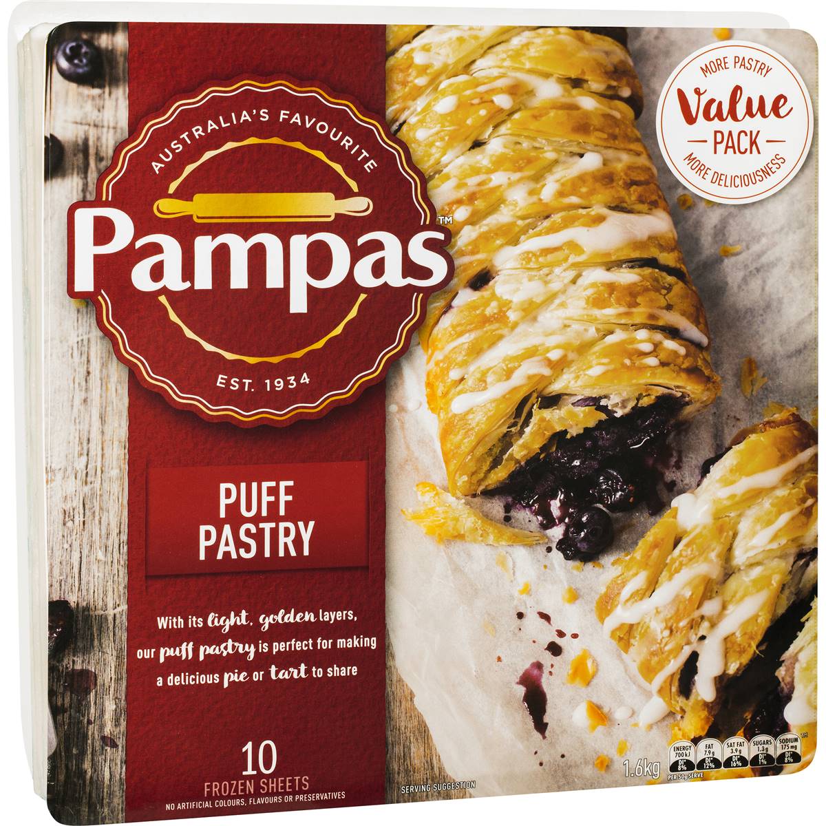 Pampas Puff Pastry 1.6kg