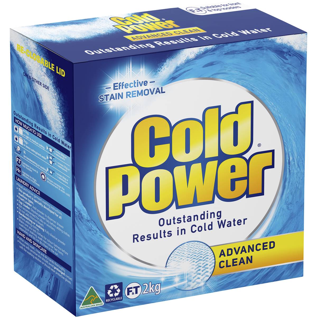 Cold Power Advanced Clean Laundry Powder 2kg