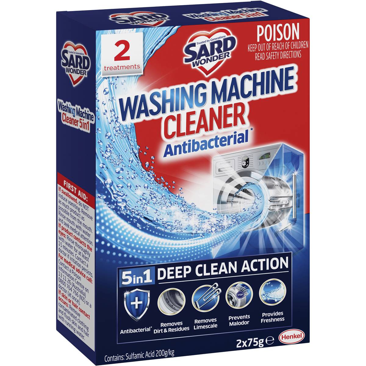 Sard Washing Machine Cleaner 2pk 150g