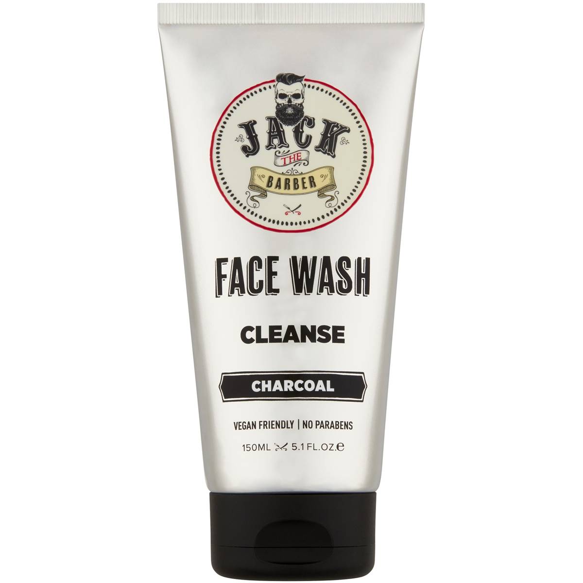Jack The Barber Face Wash Charcoal 150ml