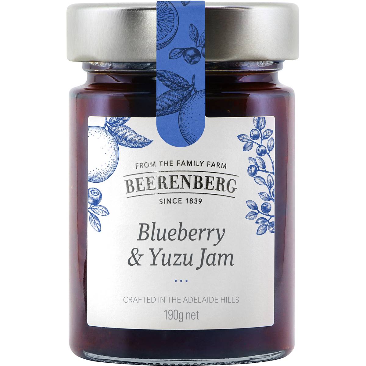 Beerenberg Jam Blueberry & Yuzu 190g