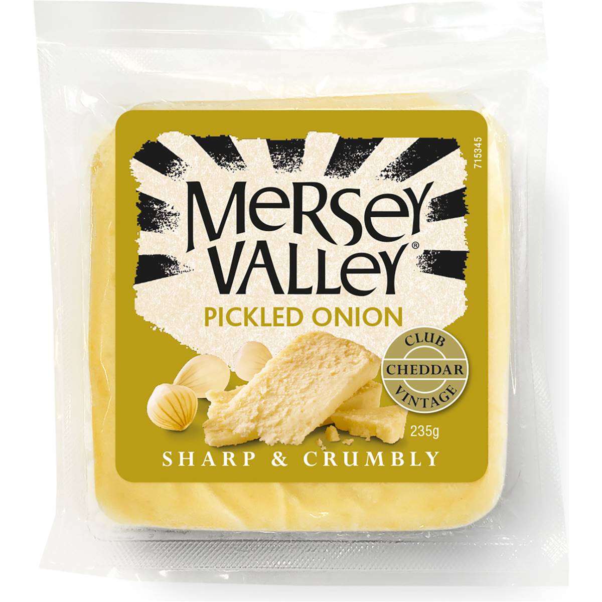 Mersey Valley Sharp & Crumbly Pickled Onion 235g
