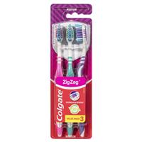 Colgate Zig Zag Toothbrush Medium 3pk