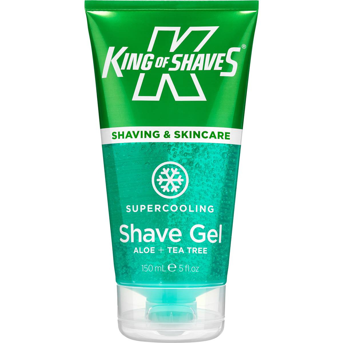 King of Shaves Shaving Gel Aloe + Tea Tree Supercooling 150g