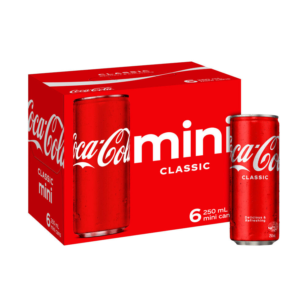 Coca Cola Cans 250ml 6pk