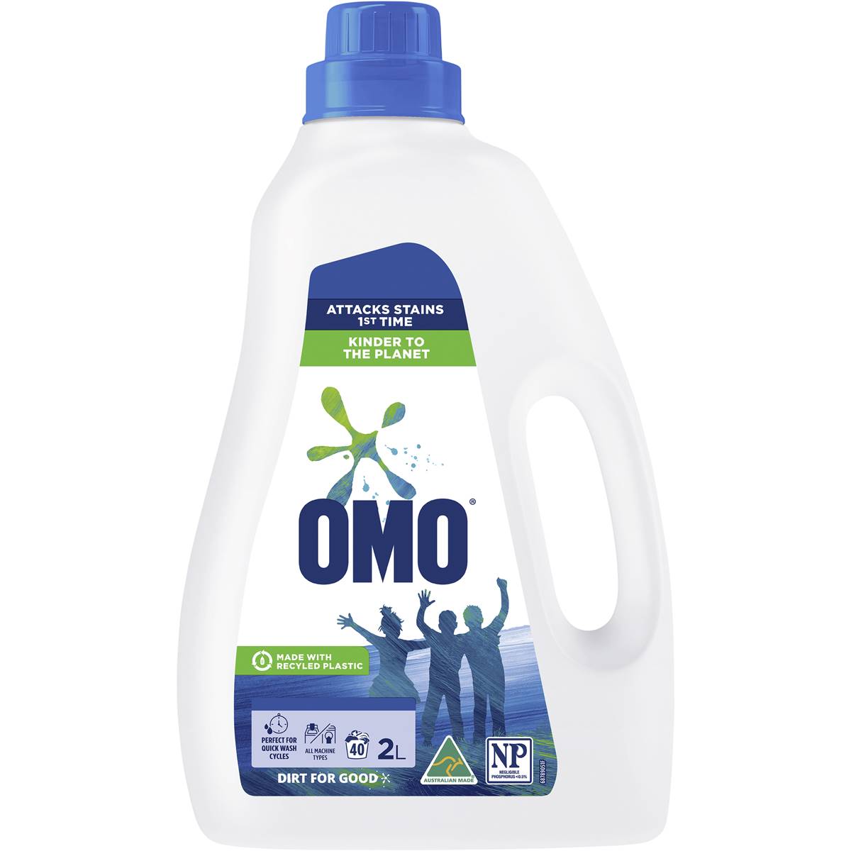 Omo Laundry Liquid Front & Top Loader Active Clean 2L