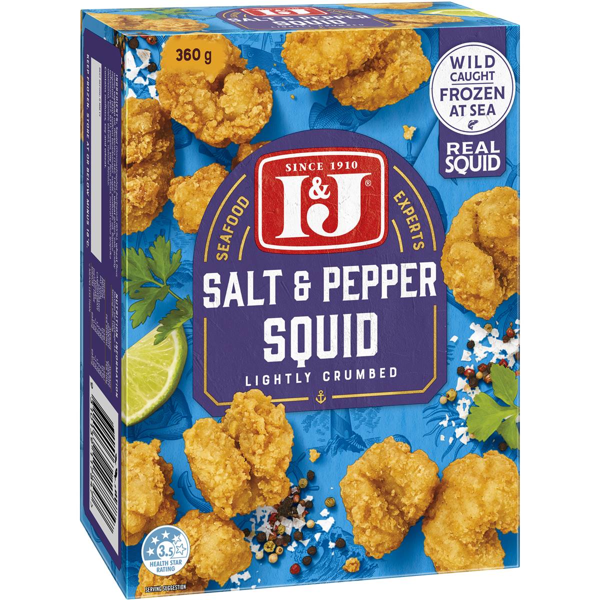 I&J Salt & Pepper Squid 360g