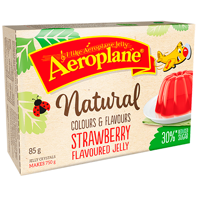 Aeroplane Natural Jelly Crystals Strawberry 85g