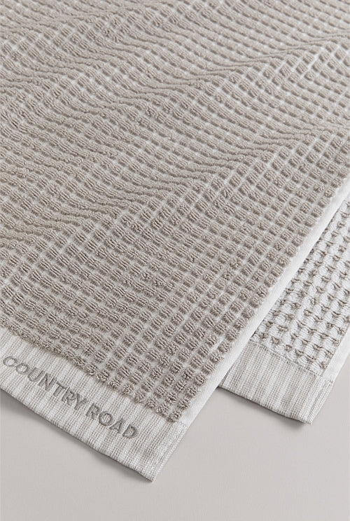 Country Road Luma Australian Cotton Hand Towel Pale Grey