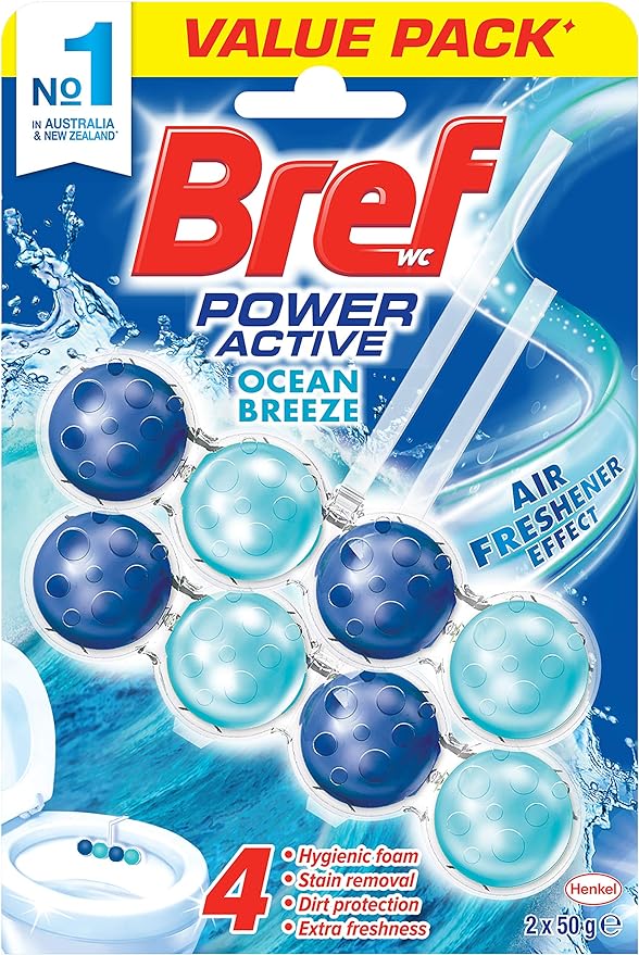 Bref Power Active Bowl Freshener Ocean Breeze 50g