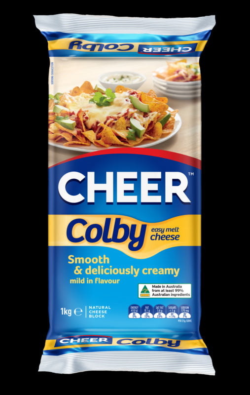 Cheer Colby Cheese Block 1kg