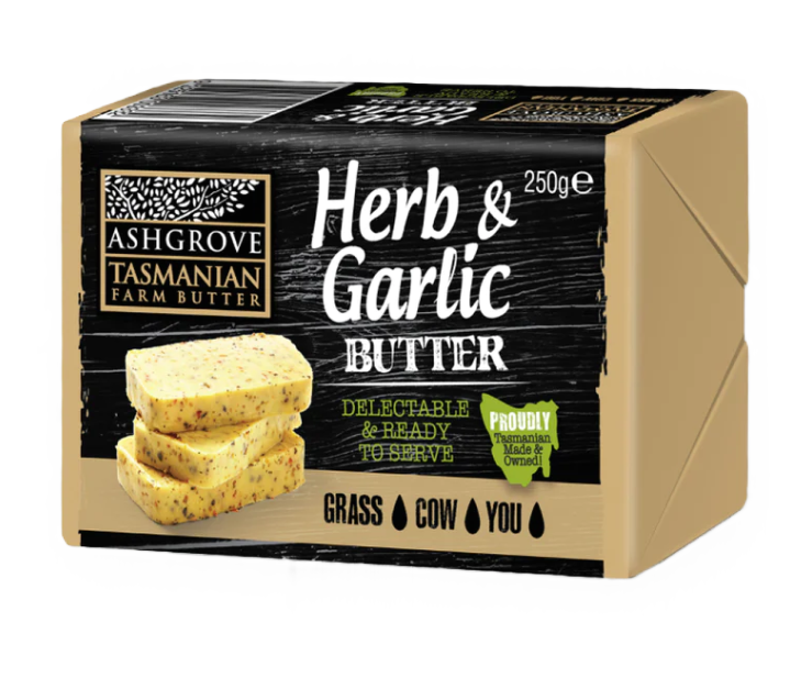 Ashgrove Herb & Garlic Butter 250g