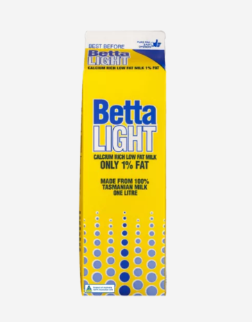 Betta Milk Light Lactose Free 1L