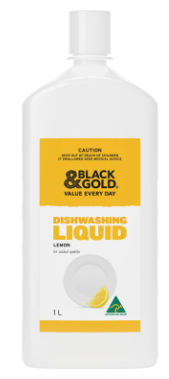 Black & Gold Dishwashing Liquid Lemon 1L