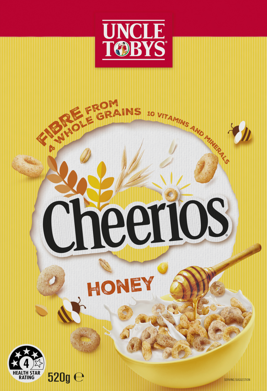 Uncle Tobys Honey Cheerios 570g