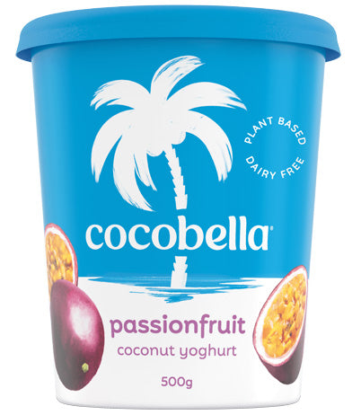 Cocobella Dairy Free Coconut Yoghurt Passionfruit 500g