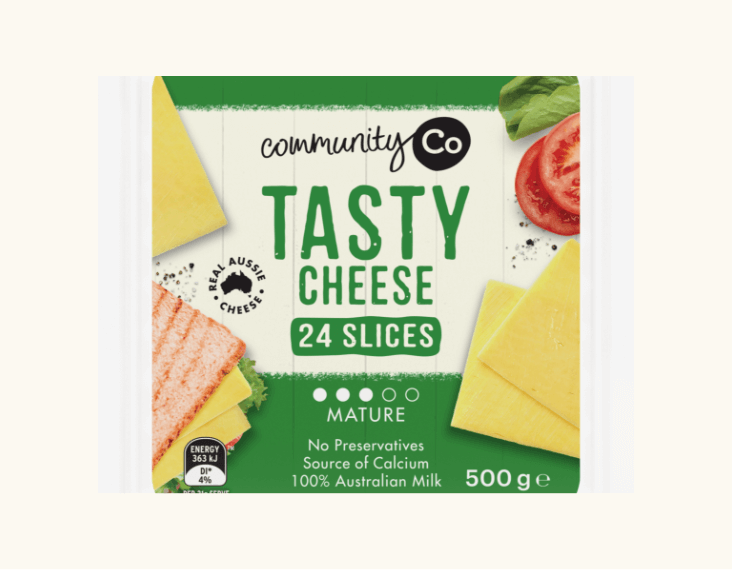 Community Co Cheese Slices Tasty 24pk 500g