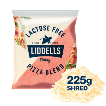 Liddells Lactose Free Cheese Shredded Pizza Blend 225g