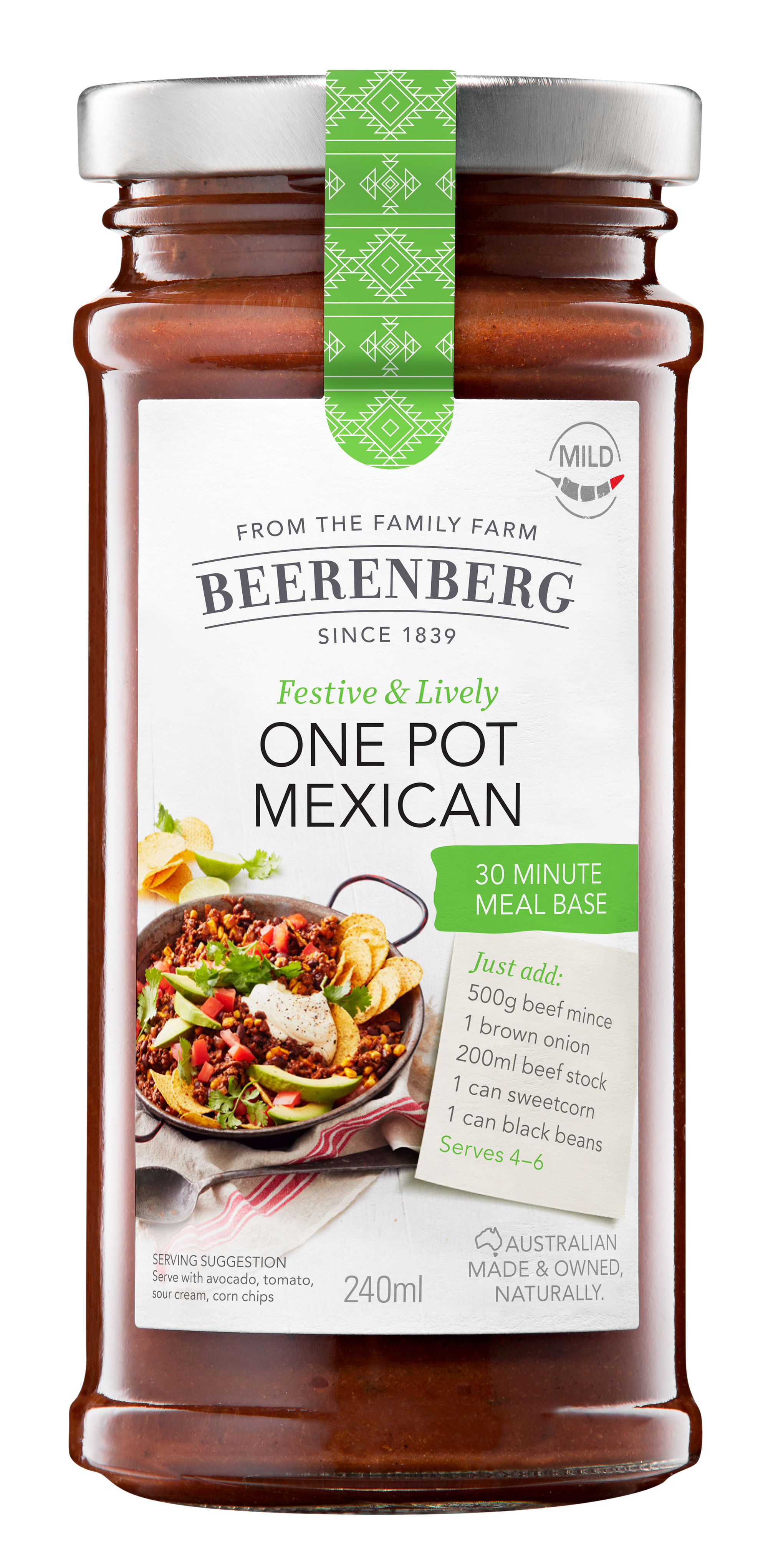 Beerenberg Meal Base One Pot Mexican 240ml