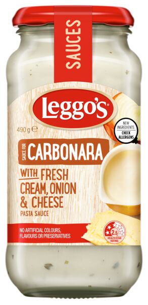 Leggos Pasta Sauce Carbonara 500g