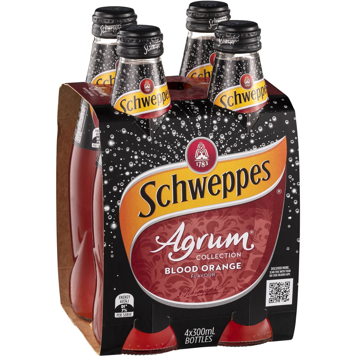 Schweppes  Agrum Blood Orange 300ml 4pk