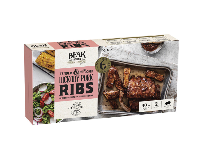 Beak & Sons Pork Ribs Hickory/BBQ