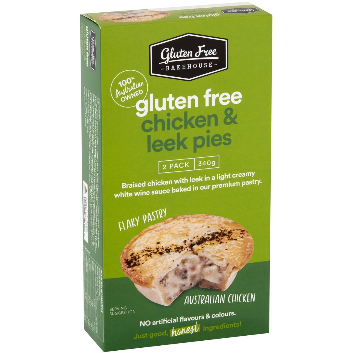 Gluten Free Bakehouse Chicken & Leek Pie 2 Pk