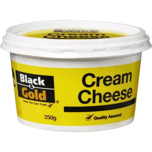 Black & Gold Cream Cheese Tub 250g