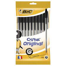 Bic Cristal Original Pen Black 10pk