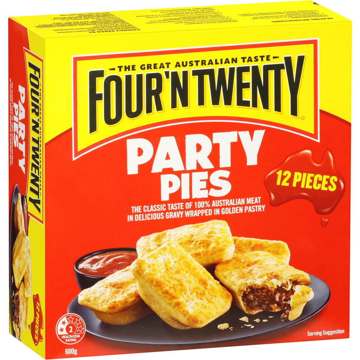 Four N Twenty Party Pies 12pk 600g