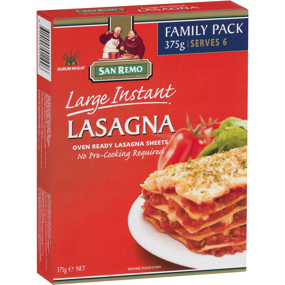 San Remo Large Instant Lasagna 375g