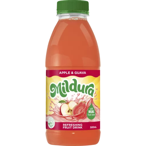 Mildura Fruit Drink Apple & Guava 500ml