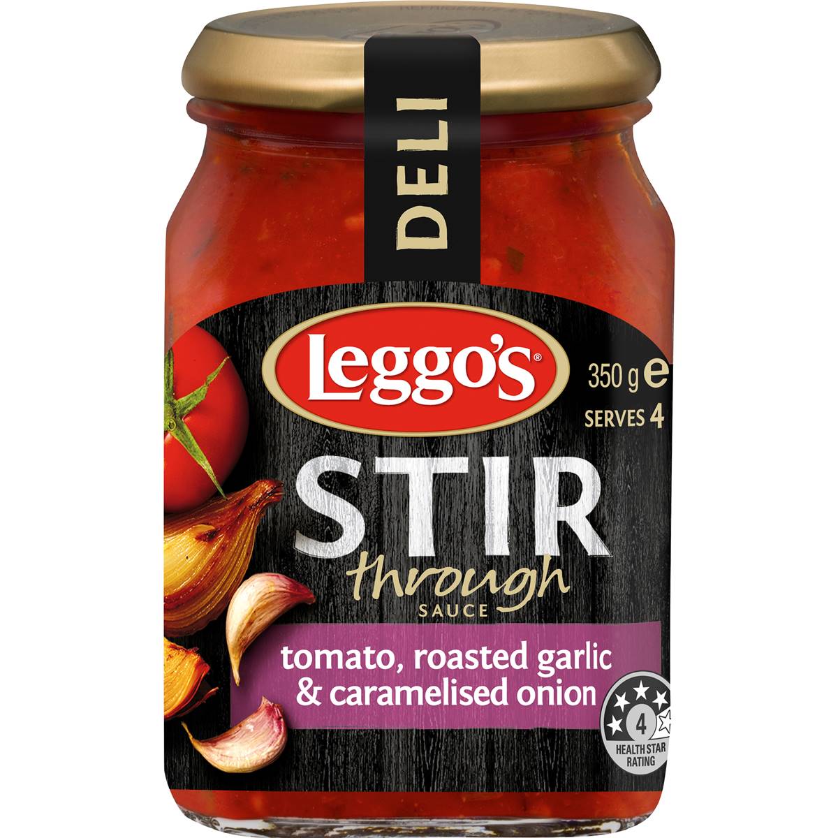 Leggos Stir Through Sauce Tomato Roasted Garlic & Caramelised Onion 350g