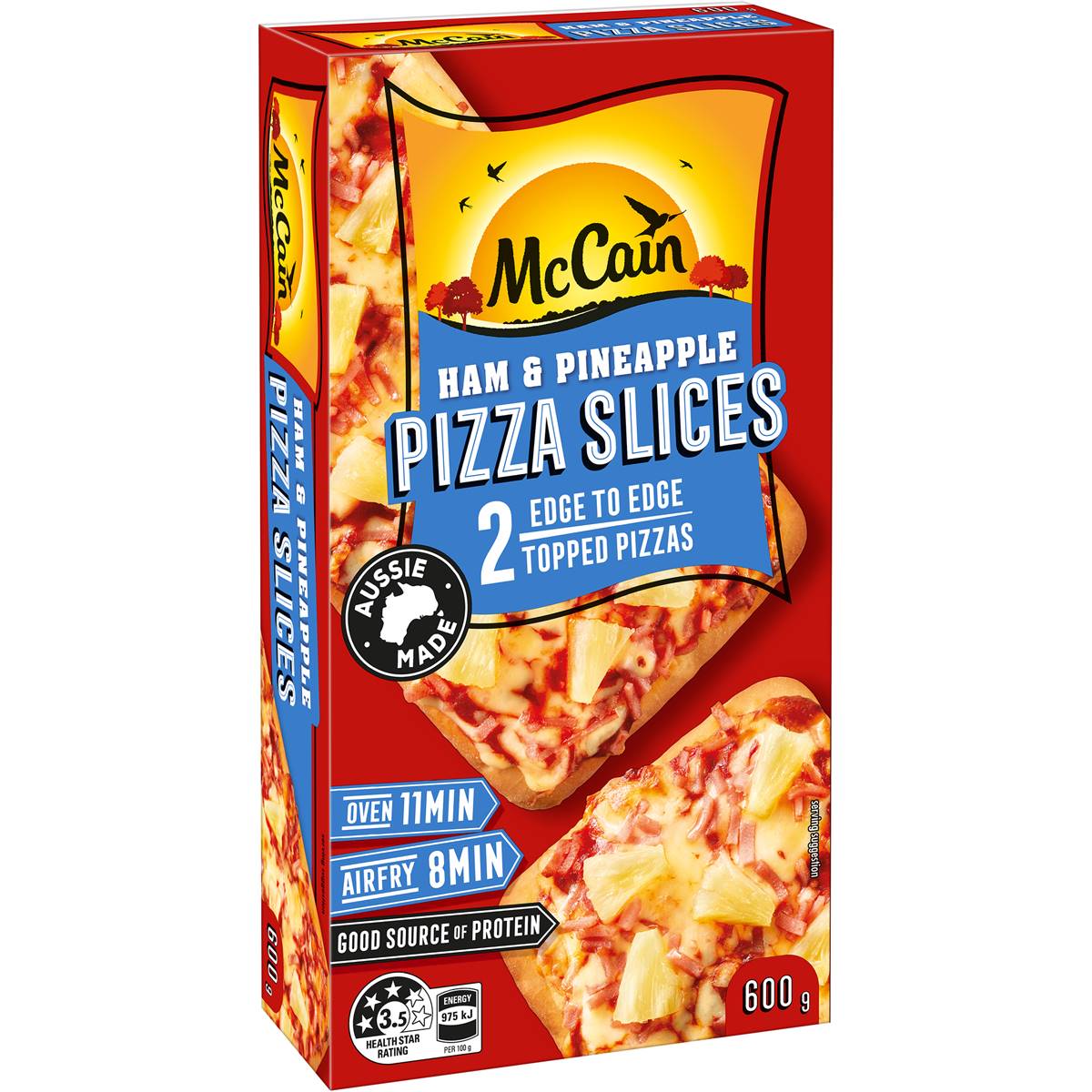 McCain Pizza Slices Ham & Pineapple 600g