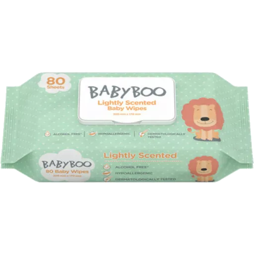 Baby Boo Lightly Scented Baby Wipes 80pk