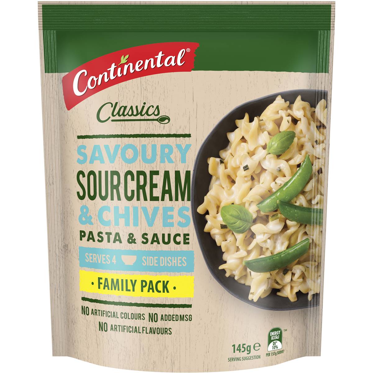 Continental Value Pack Pasta & Sauce Sour Cream & Chives 145g