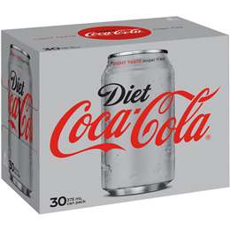 Coca Cola Cans Coke Diet 375ml 24pk
