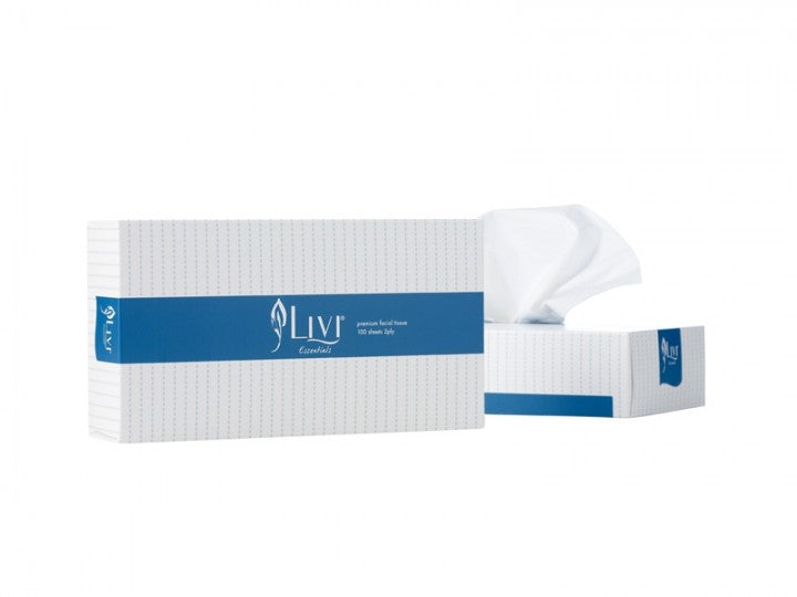Livi Essentials 2ply 100sh Facial Tissues 48pk