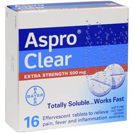 Aspro Clear Extra Strength 16pk