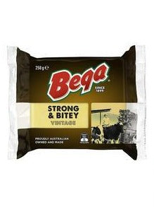 Bega Cheese Block Strong & Bitey Vintage 250g