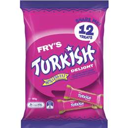 Cadbury Sharepacks Turkish Delight 12pk 180g