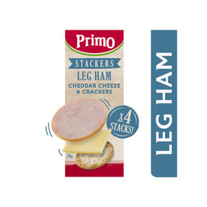 Primo Stackers Leg Ham with Cheddar Cheese & Crackers 50g