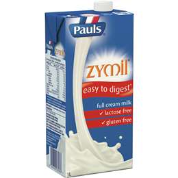 Pauls Zymil Lactose Free Milk Longlife Full Cream 1L