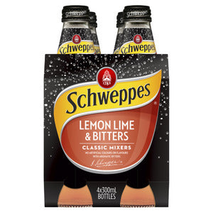 Schweppes Lemon Lime & Bitters 300ml 4pk