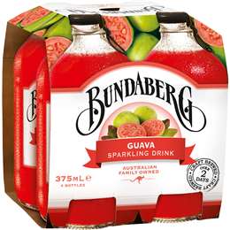Bundaberg Bottles Guava 375ml 4pk