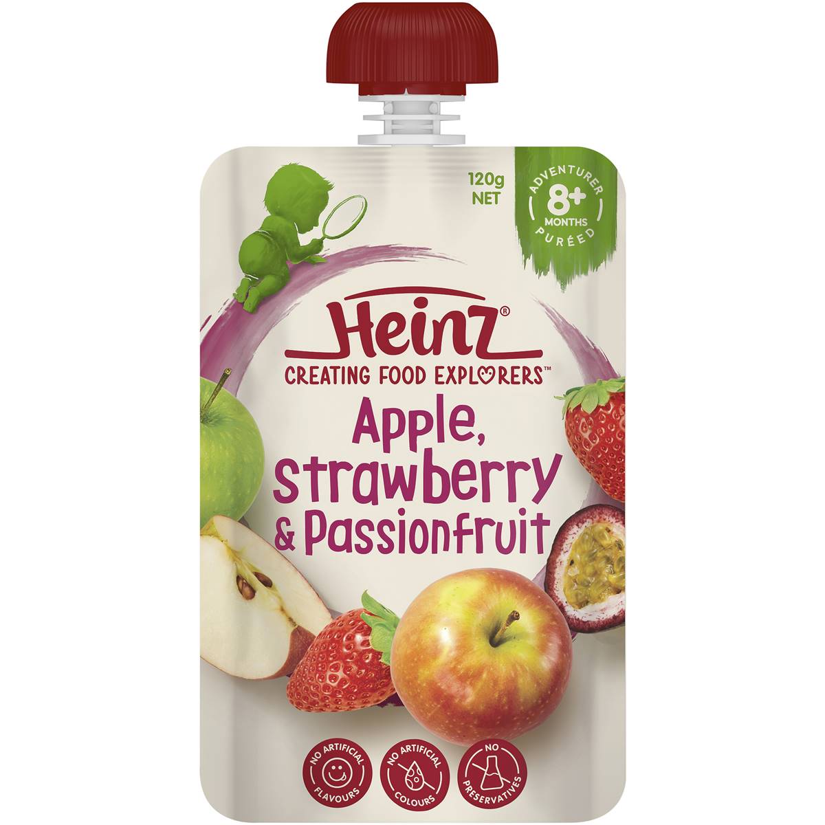 Heinz Apple Strawberry & Passionfruit 120g