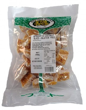 Natures Works Apricot & Coconut Slice 250g