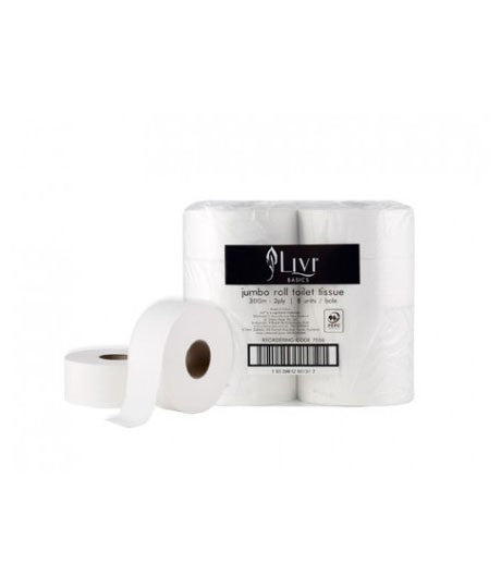 Livi Everyday 2ply 300m Jumbo Toilet Paper 8pk
